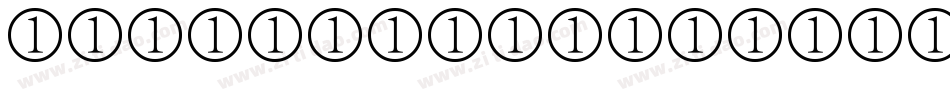 ROPE SEQUENCE NUMBER字体转换